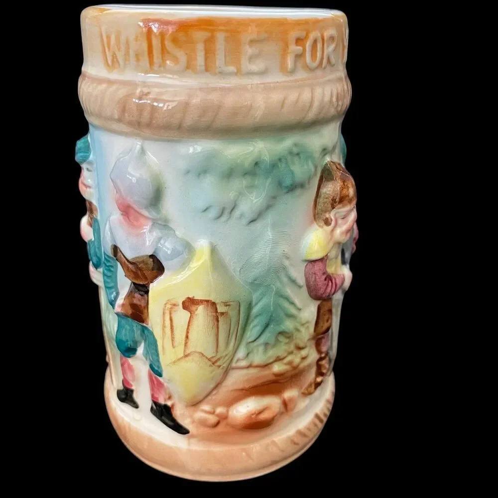 Vintage Whistle for Your Beer Stein Mug Ceramic  Whistle Works Kitsch